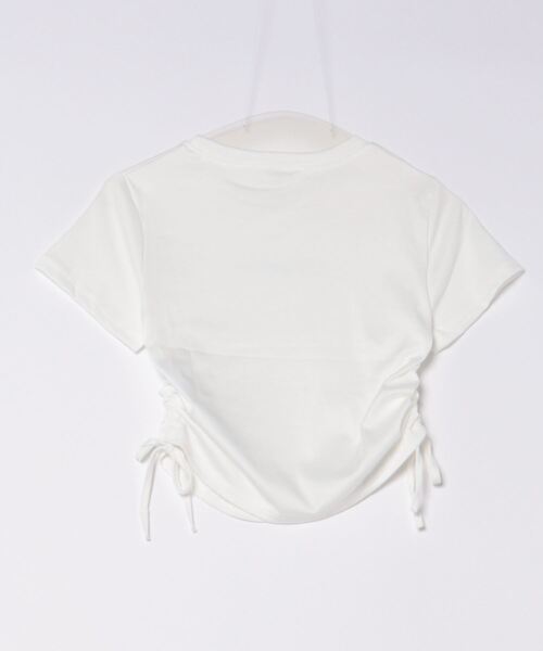 LADY LIKE(レディライク)の「サイドリボンラインストーンロゴTシャツ(Tシャツ/カットソー・レディース・ブラック/ホワイト・M)」の16枚目の写真