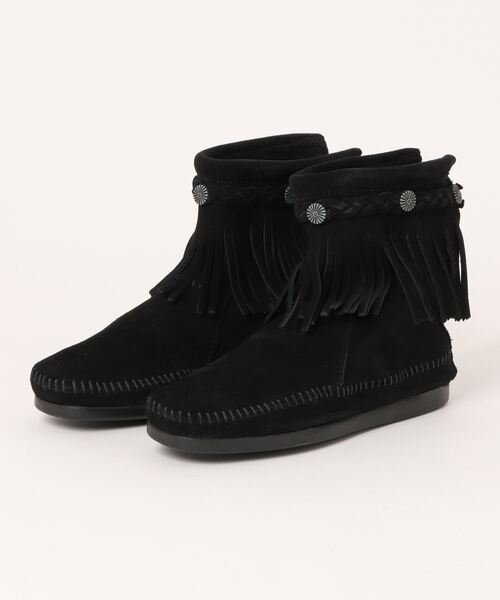 Minnetonka(ミネトンカ)の「/MINNETONKA/ハイ トップ バック ジッパー ブーツ HI TOP BACK ZIP BOOTS(ブーツ・レディース・ライトブラウン/ダークブラウン/ブラック/ブラウン/グレー・US5.5/US6/US5)」の2枚目の写真