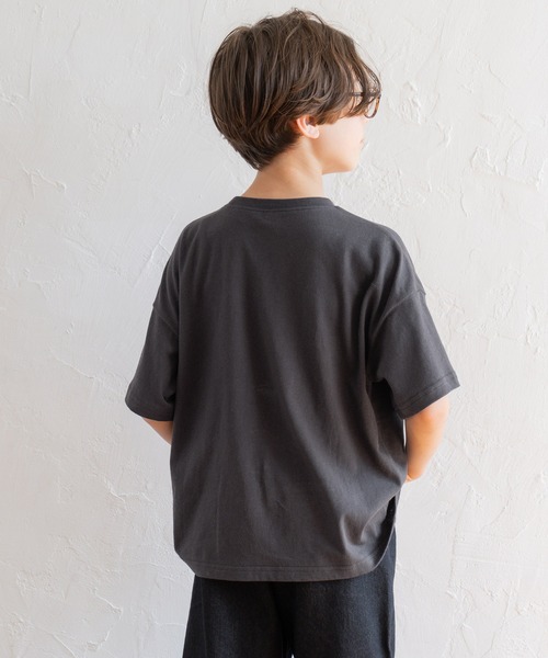 セール】キッズ ベアー刺繍コットンTシャツ（Tシャツ/カットソー