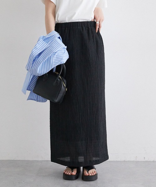 RAGEBLUE（レイジブルー）の「シャーリングIラインスカート（スカート・レディース・ブラック系その他/イエロー/ブラック・FREE）」の7枚目の写真