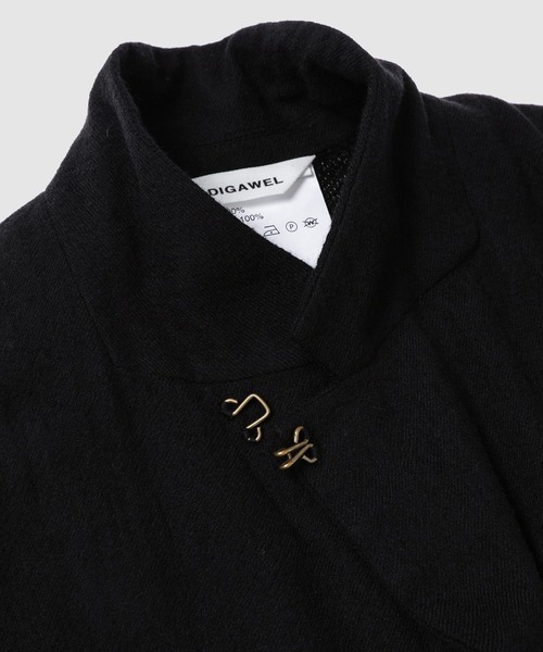 DIGAWEL(ディガウェル)の「Jacket (garment wash)(テーラードジャケット・メンズ・ブラック・2)」の6枚目の写真