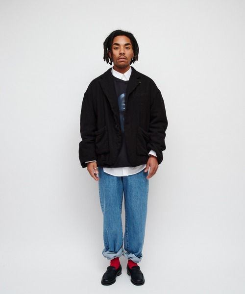 DIGAWEL(ディガウェル)の「Jacket (garment wash)(テーラードジャケット・メンズ・ブラック・2)」の2枚目の写真