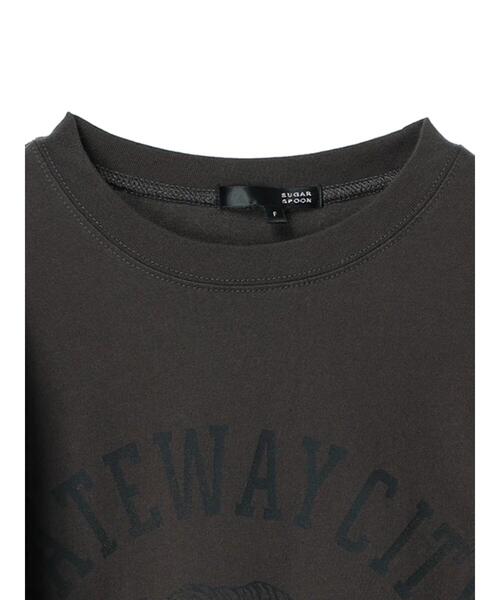 Sugar spoon（シュガースプーン）の「・SUGAR　SPOON　TIGERptラッフルフレンチT（Tシャツ/カットソー・レディース・アイボリー/チャコールグレー/ネイビー・FREE）」の14枚目の写真