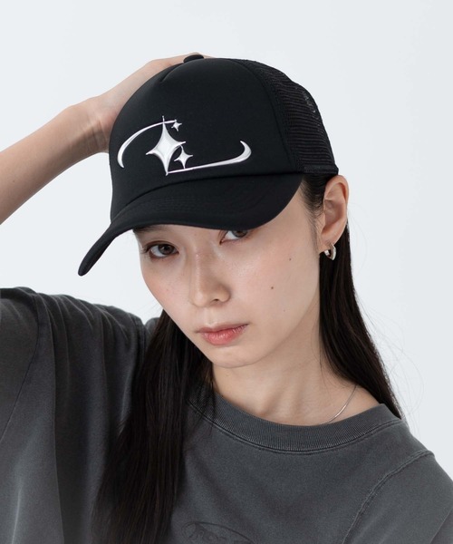 WEGO（ウィゴー）の「WEGO/アソートメッシュキャップ（キャップ・レディース・ブラック系その他/ブラウン/ブラック・FREE）」の11枚目の写真