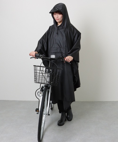 美品✴︎グレースクラス　ライナー付きミリタリーコート ポンチョ　パープル　36 ソリッドカラー ポケッタブル ロング レイン ポンチョ（レイン