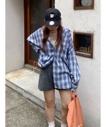 Ungrid | 【WEB限定】オンブレーチェックルーズシャツ(シャツ/ブラウス)