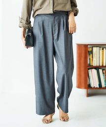 le.coeur blanc | サイドベルトタックワイドパンツ(その他パンツ)