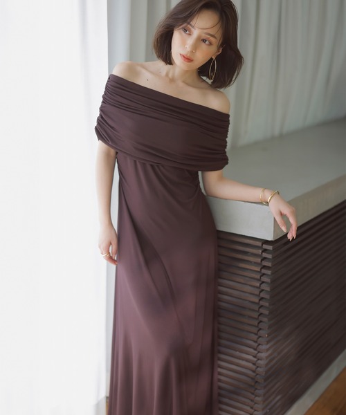 24ss/完売品】anuans オフショルコンシャスワンピース