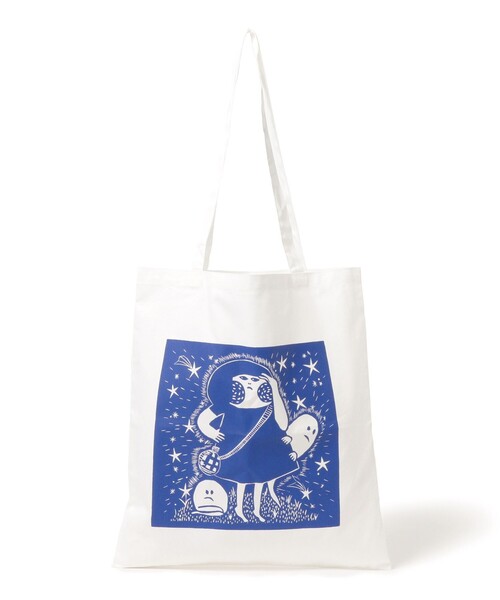 TOKYO CULTUART by BEAMS(トウキョウカルチャートバイビームス)の「あみりょうこ / ぼうけん Tote(トートバッグ・メンズ・ピンク/ホワイト系その他・ONE SIZE)」の1枚目の写真