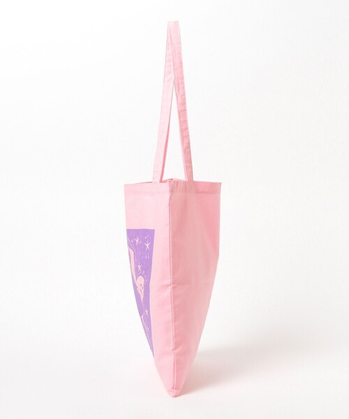 TOKYO CULTUART by BEAMS(トウキョウカルチャートバイビームス)の「あみりょうこ / ぼうけん Tote(トートバッグ・メンズ・ピンク/ホワイト系その他・ONE SIZE)」の7枚目の写真