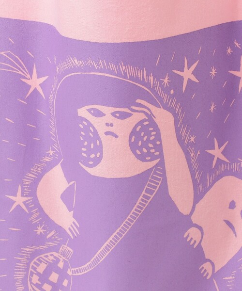 TOKYO CULTUART by BEAMS(トウキョウカルチャートバイビームス)の「あみりょうこ / ぼうけん Tote(トートバッグ・メンズ・ピンク/ホワイト系その他・ONE SIZE)」の9枚目の写真