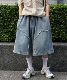 ダブルニーワイドハーフパンツ