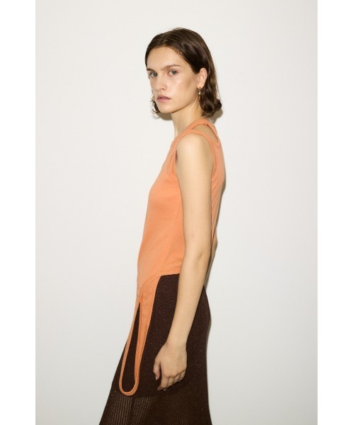 THROW by SLY(スローバイスライ)の「THROW LAYERED HOLE TANK TOPS レイヤード ホール タンク トップス(タンクトップ・レディース・カーキ/ブラック/オレンジ系その他・FREE)」の11枚目の写真