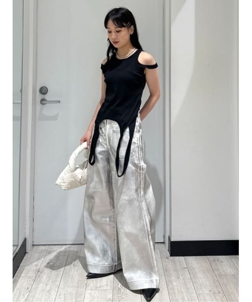 在庫処分 激安 セール】THROW ホール レイヤード TOPS TANK HOLE LAYERED トップス