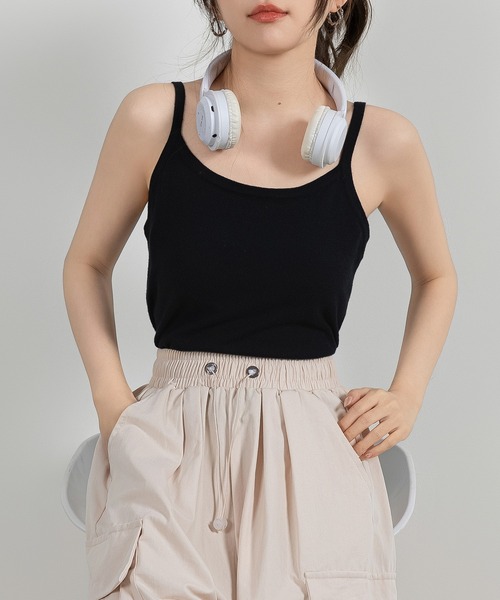 DAY CLOSET(デイ クローゼット)の「レディース ボリューム袖ニットボレロ+キャミソール アンサンブル セットアップ 2点セット(アンサンブル・レディース・ブラック/ライトブラウン/グレー・FREE)」の19枚目の写真