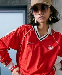 GEVS. | 大きいサイズ 衿付ナイロンプルオーバー GEVS.(Tシャツ/カットソー)