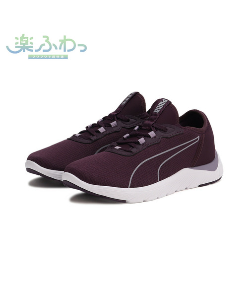 PUMA(プーマ)の「PUMA プーマ ウィメンズ ソフトライド レミ FEMME MU ランニングシューズ(スニーカー・レディース・ホワイト×ブラック/プラム・22.5cm/23.5cm/24.5cm/25.5cm/23.0cm/24.0cm/25.0cm/26.0cm/22.0cm)」の3枚目の写真