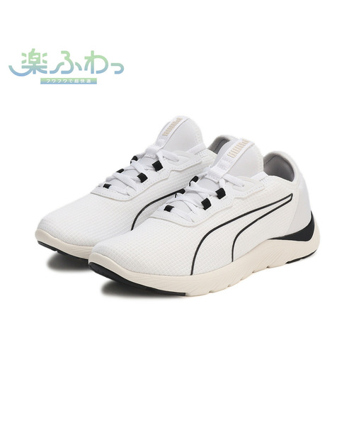 PUMA(プーマ)の「PUMA プーマ ウィメンズ ソフトライド レミ FEMME MU ランニングシューズ(スニーカー・レディース・ホワイト×ブラック/プラム・22.5cm/23.5cm/24.5cm/25.5cm/23.0cm/24.0cm/25.0cm/26.0cm/22.0cm)」の4枚目の写真