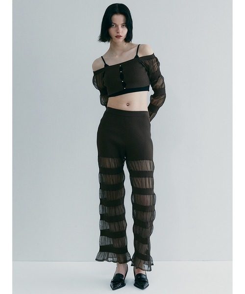 SORIN(ソリン )の「Sheer Rib Pants(その他パンツ・レディース・ベージュ/ダークブラウン/ブラック・38)」の7枚目の写真