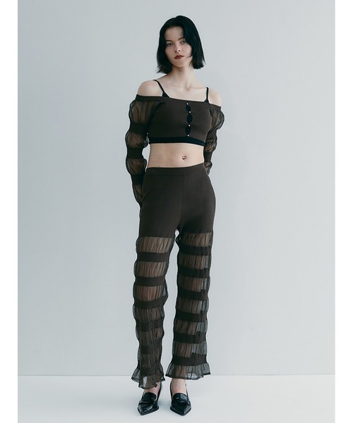 SORIN(ソリン )の「Sheer Rib Pants(その他パンツ・レディース・ベージュ/ダークブラウン/ブラック・38)」の8枚目の写真