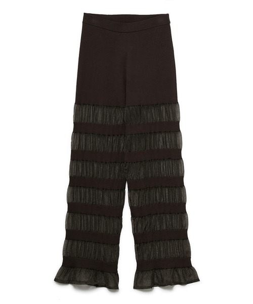 SORIN(ソリン )の「Sheer Rib Pants(その他パンツ・レディース・ベージュ/ダークブラウン/ブラック・38)」の11枚目の写真