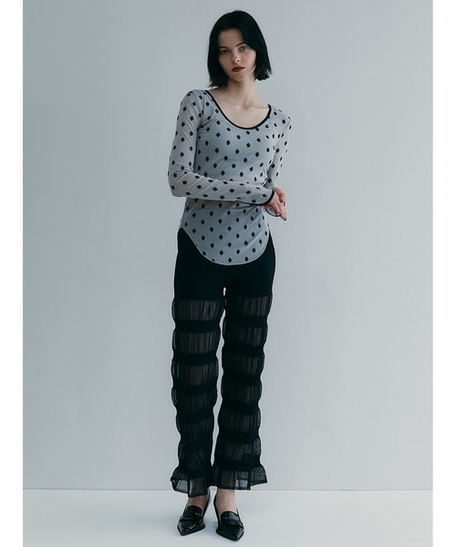 SORIN(ソリン )の「Sheer Rib Pants(その他パンツ・レディース・ベージュ/ダークブラウン/ブラック・38)」の14枚目の写真