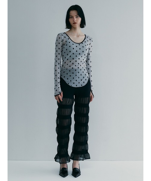 SORIN(ソリン )の「Sheer Rib Pants(その他パンツ・レディース・ベージュ/ダークブラウン/ブラック・38)」の15枚目の写真