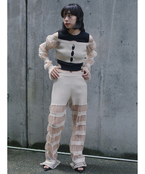 SORIN(ソリン )の「Sheer Rib Pants(その他パンツ・レディース・ベージュ/ダークブラウン/ブラック・38)」の19枚目の写真