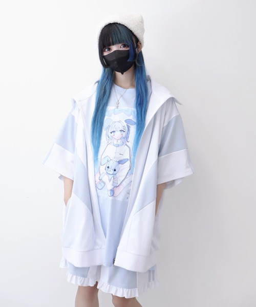 Whinny/闇うさぎ擬人化ティー（Tシャツ/カットソー）｜Whinny