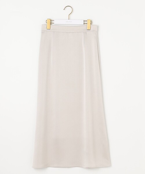 【洗える】ダルサテンナロー スカート