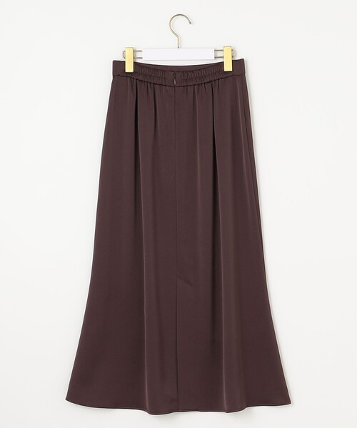 【洗える】ダルサテンナロー スカート