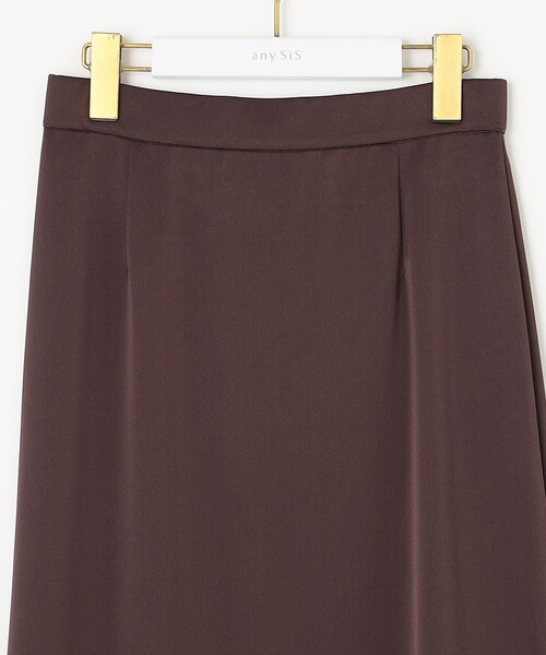【洗える】ダルサテンナロー スカート