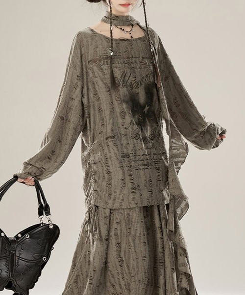 セール】ストリートファッション ダメージ ヴィンテージ 長袖