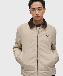FRED PERRY ベージュ ジップアップジャケット アウター スウェード調