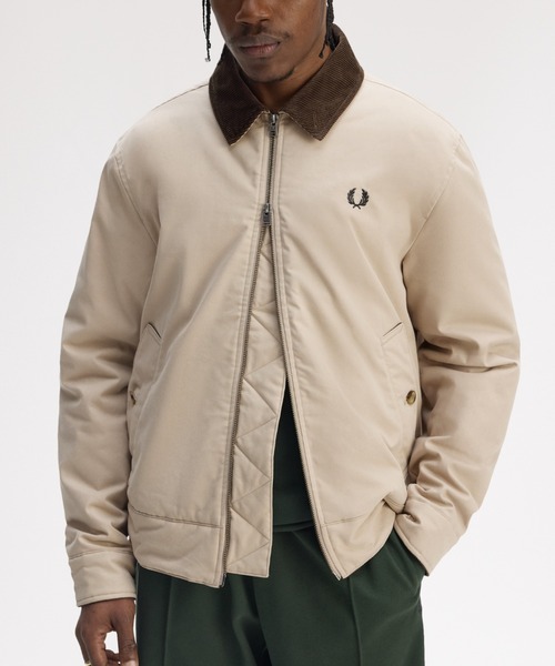 FRED PERRY（フレッドペリー）の「The Caban Jacket／カバンジャケット（ブルゾン・メンズ・ブラック/ダークカーキ/ダークブルー/カーキ/ブラック系その他/ネイビー/ベージュ・S/M/L）」の21枚目の写真