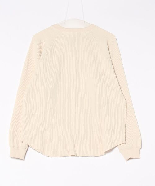 PAR ICI（パーリッシィ）の「ワッフル ヘンリーネックプルオーバー（Tシャツ/カットソー・レディース・アイボリー/チャコールグレー・FREE）」の5枚目の写真