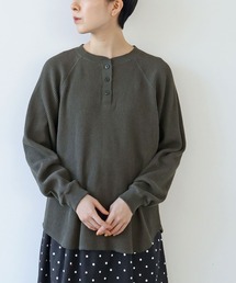 PAR ICI（パーリッシィ）の「ワッフル ヘンリーネックプルオーバー（Tシャツ/カットソー）」