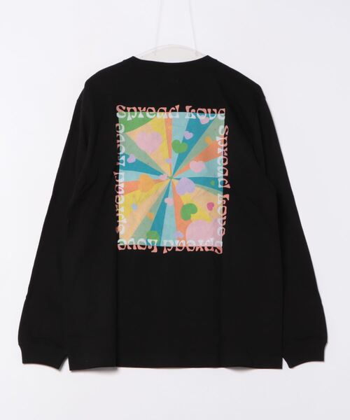 sunny branch(サニーブランチ)の「★Spread Love★オリジナルプリント L/S T(Tシャツ/カットソー・レディース・ブラック/ホワイト・LARGE/MEDIUM)」の3枚目の写真