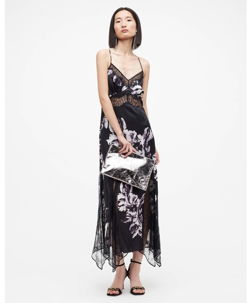花柄★レース★シルクブレンド★ワンピース★ ZIMMERMANN セール】JASMINE SILK BLEND LACE MAXI SLIP DRESS | JASMINE