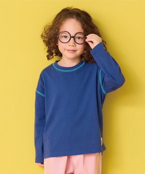 Life Support Products（ライフサポートプロダクツ）の「ムジロンティー（Tシャツ/カットソー・キッズ・ブラック/ライトピンク/オフホワイト/ネイビー/オレンジ/パープル/グリーン/ホワイト系その他・80/90/95/100/110/120/130/140/150）」の5枚目の写真