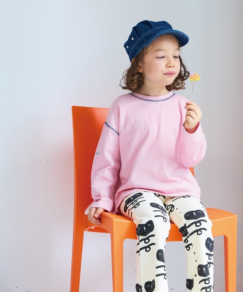 Life Support Products（ライフサポートプロダクツ）の「ムジロンティー（Tシャツ/カットソー・キッズ・ブラック/ライトピンク/オフホワイト/ネイビー/オレンジ/パープル/グリーン/ホワイト系その他・80/90/95/100/110/120/130/140/150）」の7枚目の写真