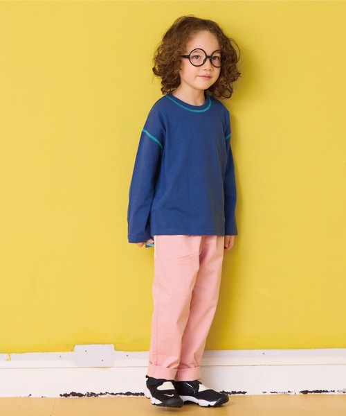 Life Support Products（ライフサポートプロダクツ）の「ムジロンティー（Tシャツ/カットソー・キッズ・ブラック/ライトピンク/オフホワイト/ネイビー/オレンジ/パープル/グリーン/ホワイト系その他・80/90/95/100/110/120/130/140/150）」の14枚目の写真