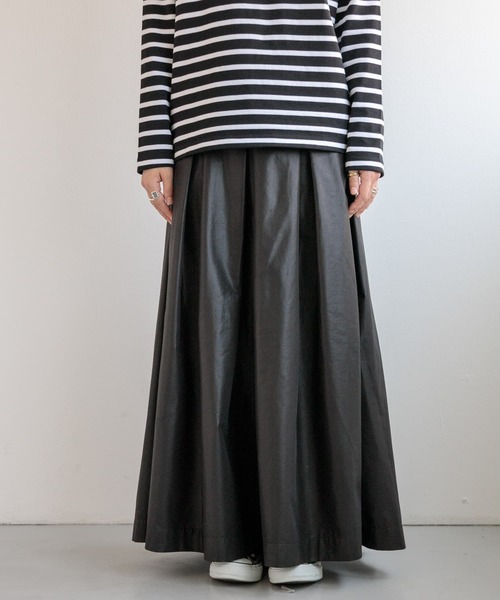 FORK&SPOON（フォークアンドスプーン）の「FORK&SPOON　レザーライクスカート（スカート・レディース・ブラウン/ブラック・1/2）」の22枚目の写真