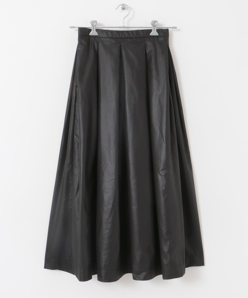 FORK&SPOON（フォークアンドスプーン）の「FORK&SPOON　レザーライクスカート（スカート・レディース・ブラウン/ブラック・1/2）」の10枚目の写真