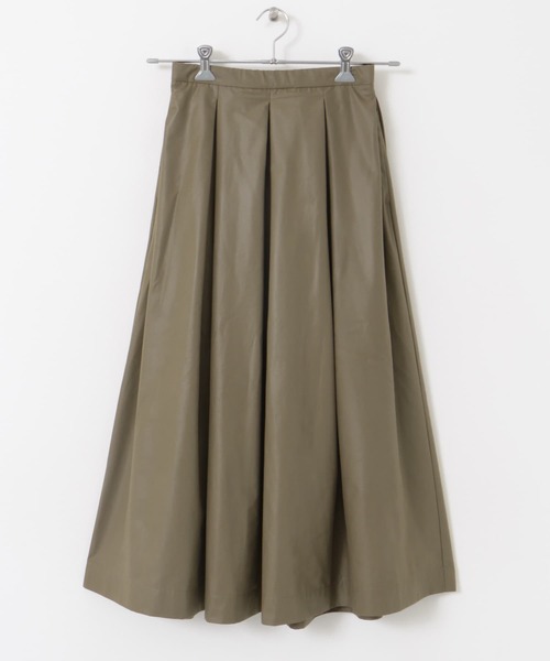 FORK&SPOON（フォークアンドスプーン）の「FORK&SPOON　レザーライクスカート（スカート・レディース・ブラウン/ブラック・1/2）」の9枚目の写真