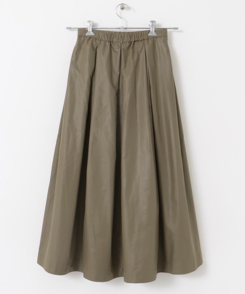 FORK&SPOON（フォークアンドスプーン）の「FORK&SPOON　レザーライクスカート（スカート・レディース・ブラウン/ブラック・1/2）」の7枚目の写真