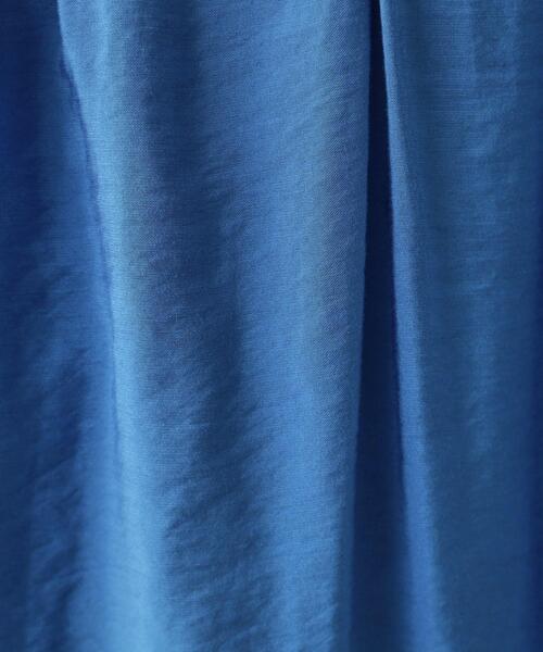 OPAQUE.CLIP（オペークドットクリップ）の「◆バルーンスリーブギャザーブラウス【洗濯機洗い可】（シャツ/ブラウス・レディース・ベージュ/ブルー系その他/ブラック/チャコールグレー・38/40/42）」の12枚目の写真