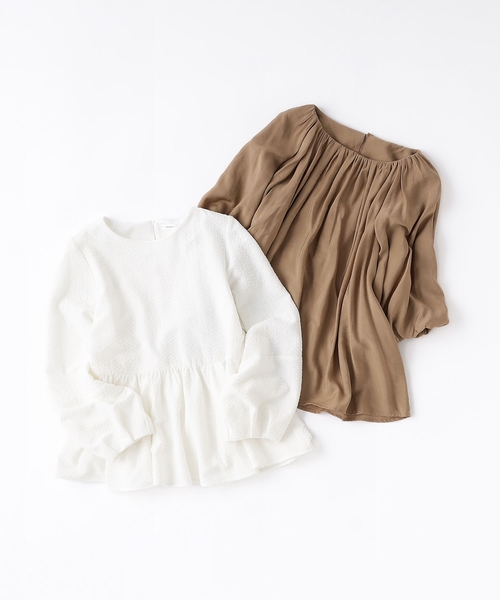 タグ付 ハグオーワー 起毛 フリルネック バルーンスリーブ ブラウス タグ付 ハグオーワー 起毛 フリルネック バルーンスリーブ ブラウス