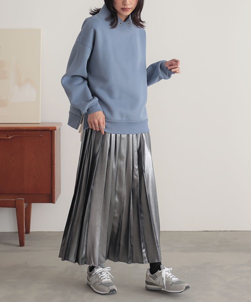 メタリックプリーツスカート』（スカート）｜n'OrLABEL