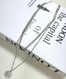 CRB（シーアールビー）の「コインモチーフ2連ネックレス（ネックレス）」